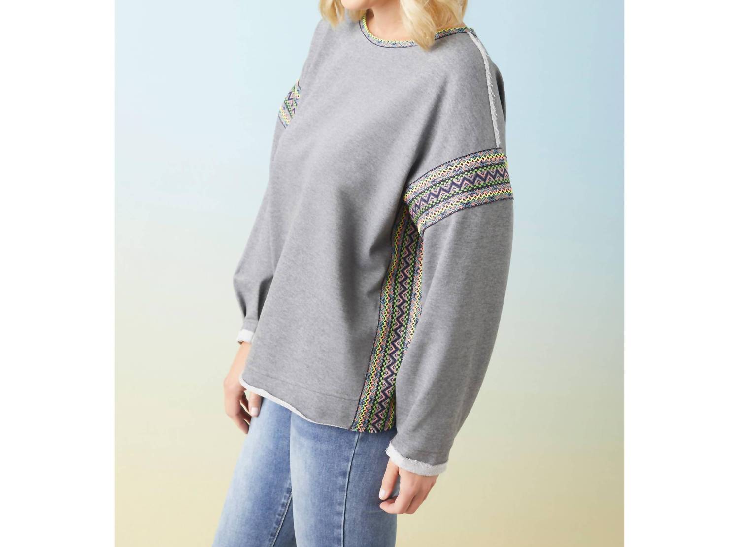 Coco + Carmen - Andi French Terry Crew Neck Sweatshirt