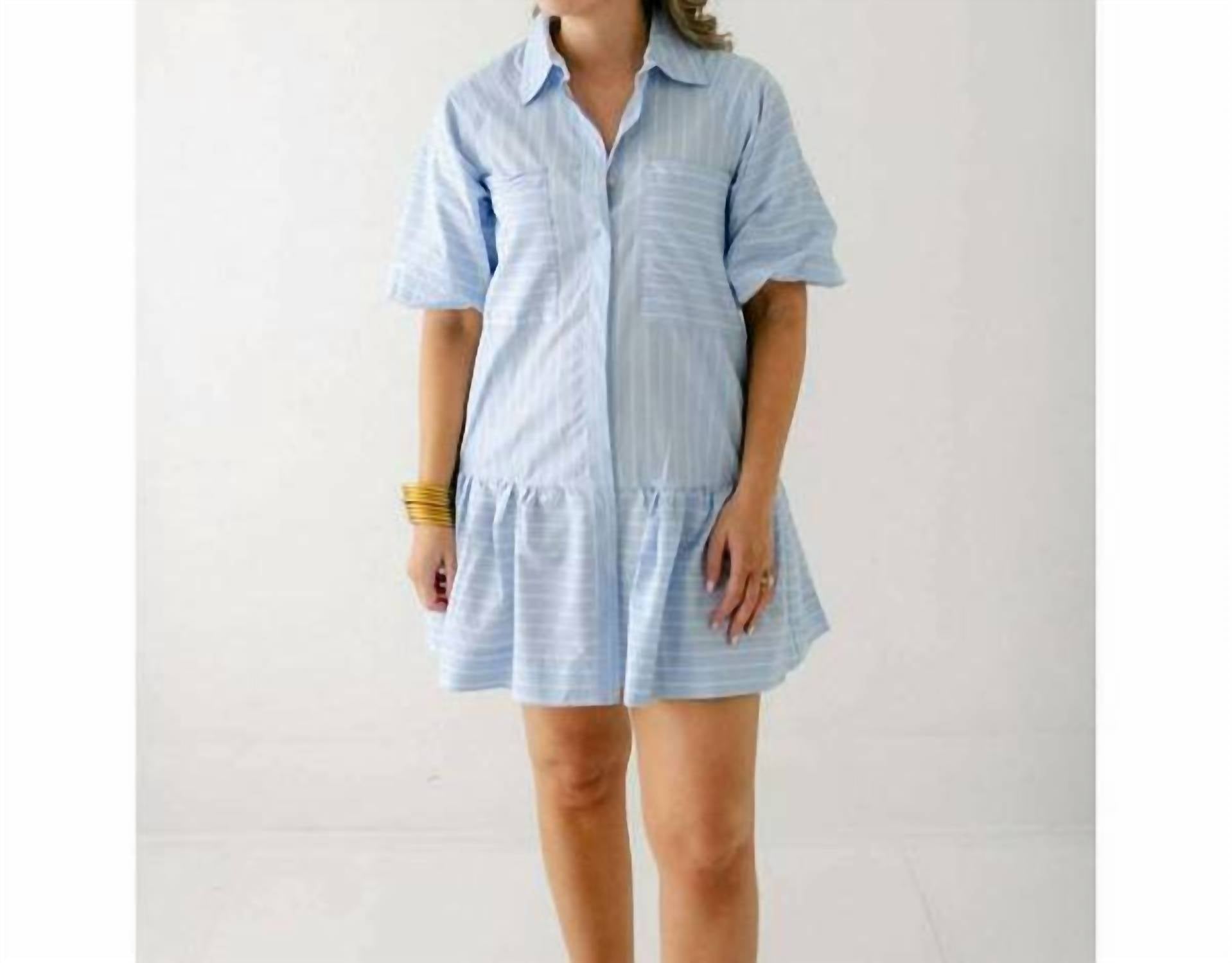 Karlie - Stripe Poplin Ana Pocket Dress