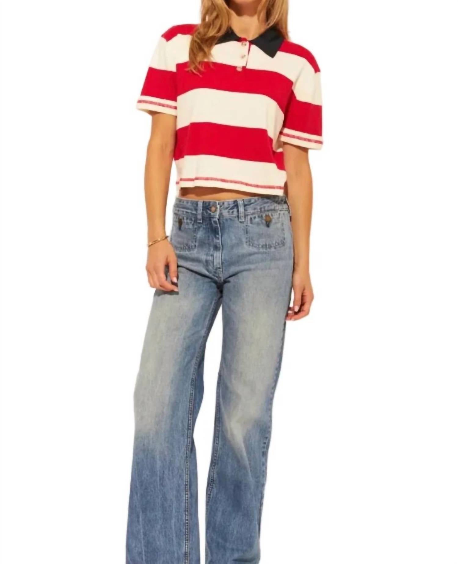 John + Jenn - Angelo Striped Polo