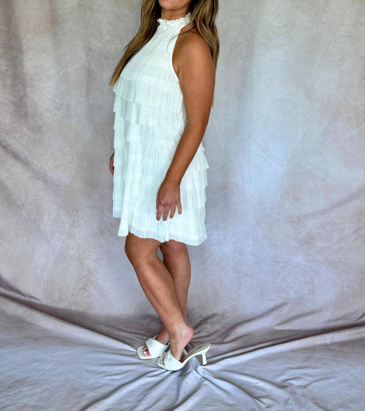 Tcec - Halter Neck Ruffle Dress