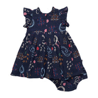 PINK CHICKEN Jennifer Dress in tic tac toe - kids' dress - alternate view