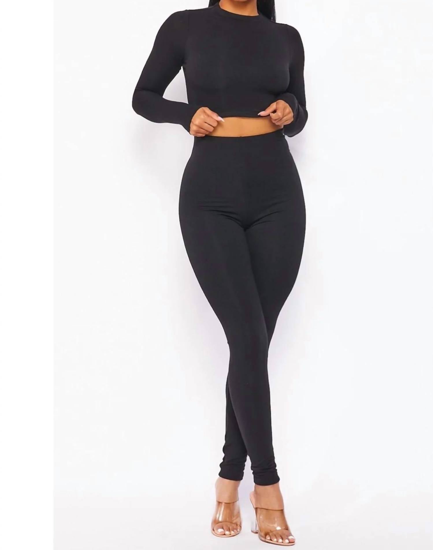 Hot & Delicious - Favorite Soft Stretchy Long Sleeve Legging Set