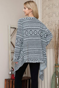 Haute Apparel - Aztec Print Open Cardigan