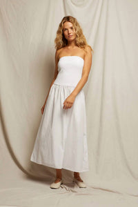Perfectwhitetee - Kai Woven Strapless Dress