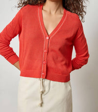 Lilla P - Saddle Sleeve V-neck Cardigan