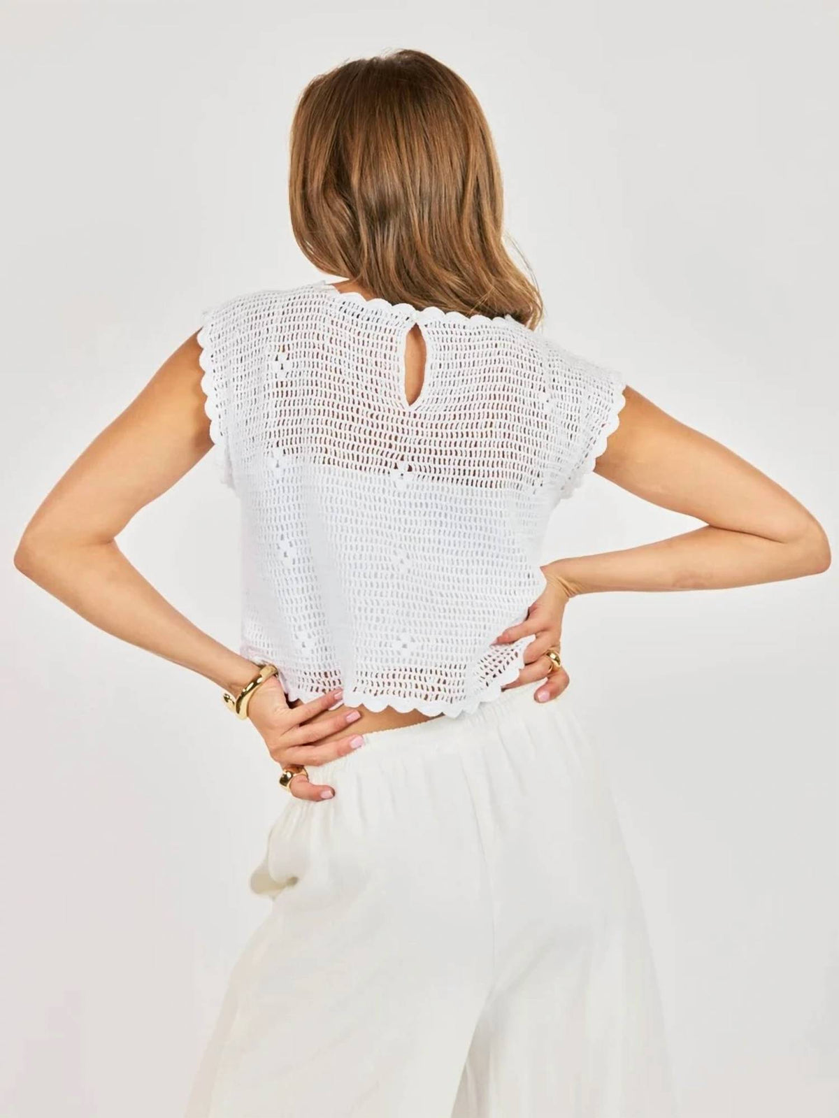 Sadie & Sage - Open Field Crochet Top