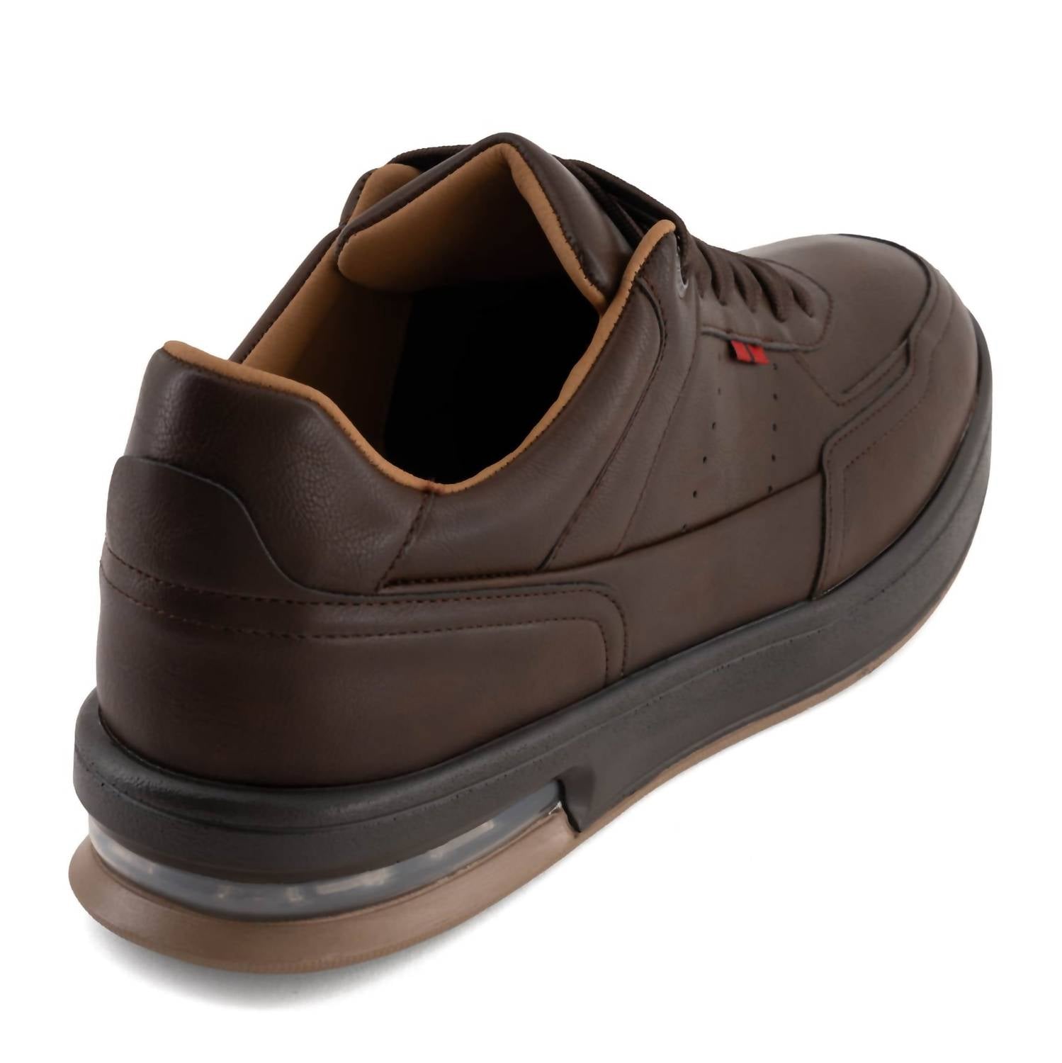 Andrea Men's Athletic-inspired Sneaker in dark brown 1 - men's sneaker - detail view