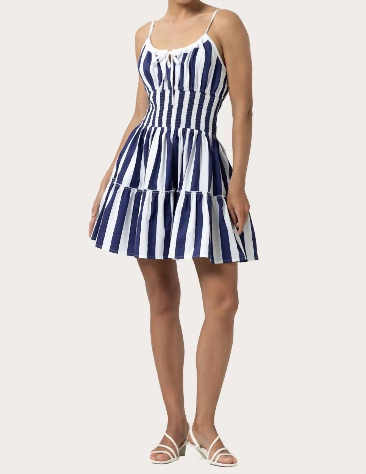 Lusana - Marlo Stripe Mini Dress