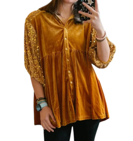 Umgee - Velvet Tunic Top