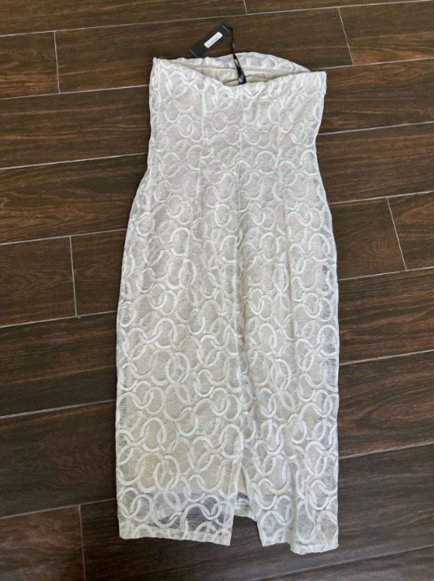 Elana Kattan - Women's Gol Strapless Side Ruching Midi Dress