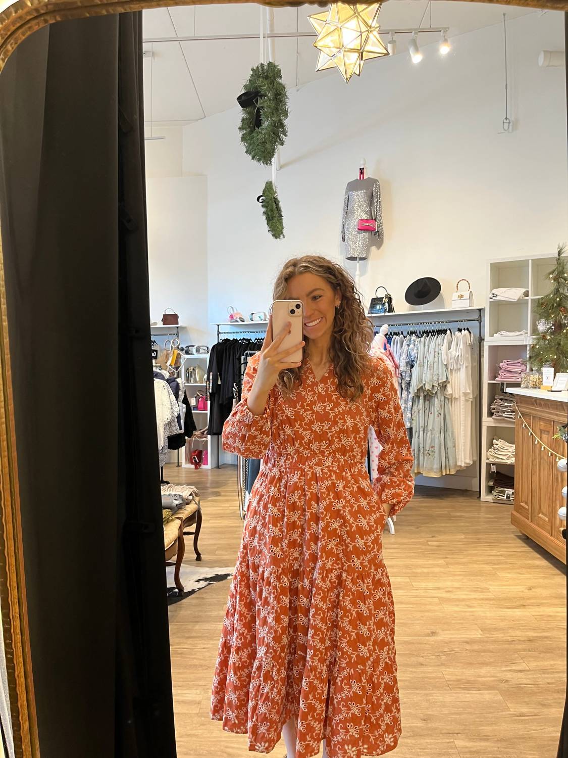 Hayden La - Jennie Eyelet Midi Dress