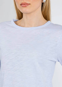 Elliott Lauren - Caroline Crewneck Tee With Rib Sleeve And Gusset