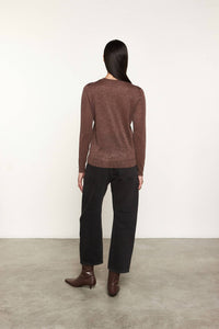 Enza Costa - LAMÉ KNITTED CARDIGAN