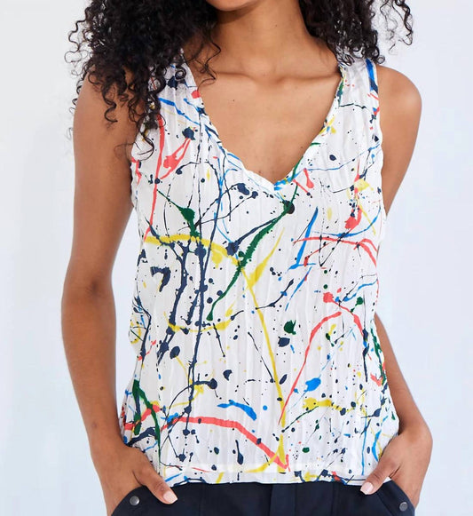 Go By Go Silk - Crinkle Cut Tank Top