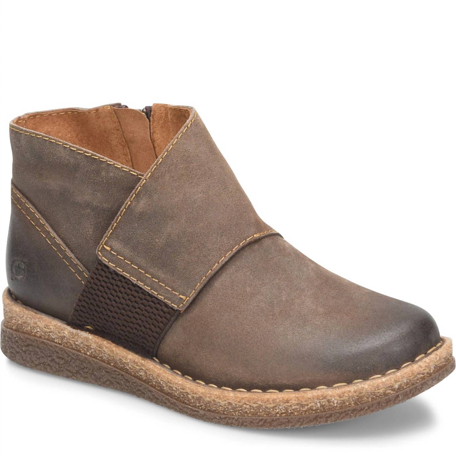 Born Women's Wet Weather Distressed Booties in grey distressed - women's shoe