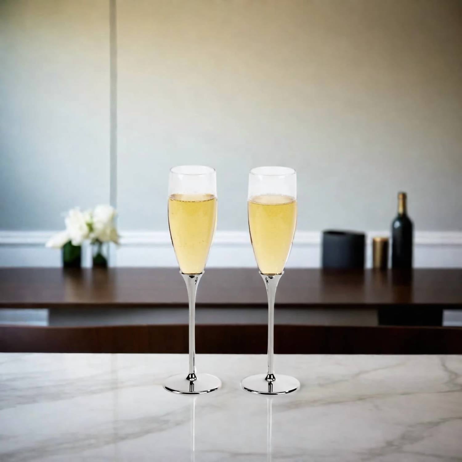 Creative Gifts International - Boston Champagne Toasting Flutes Set