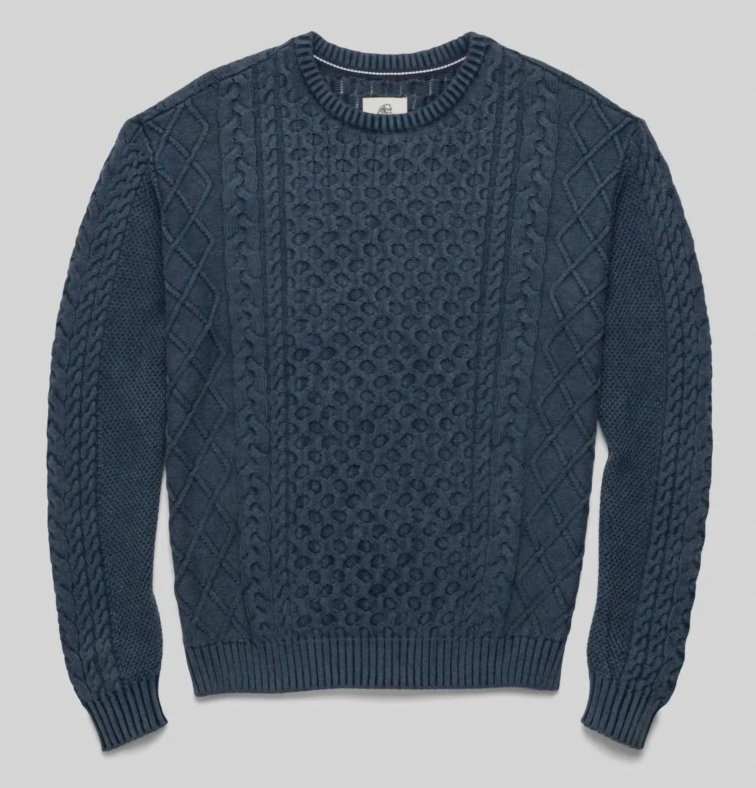 Surfside Supply Men's Edward Eddie Knit Sweater in oceana - men's sweater