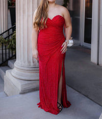 La Femme Women's Prom Dress in red - women's dress - view 4