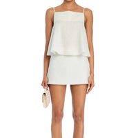 SER.O.YA Miley Linen Top in eggshell - women's tank top - view 4