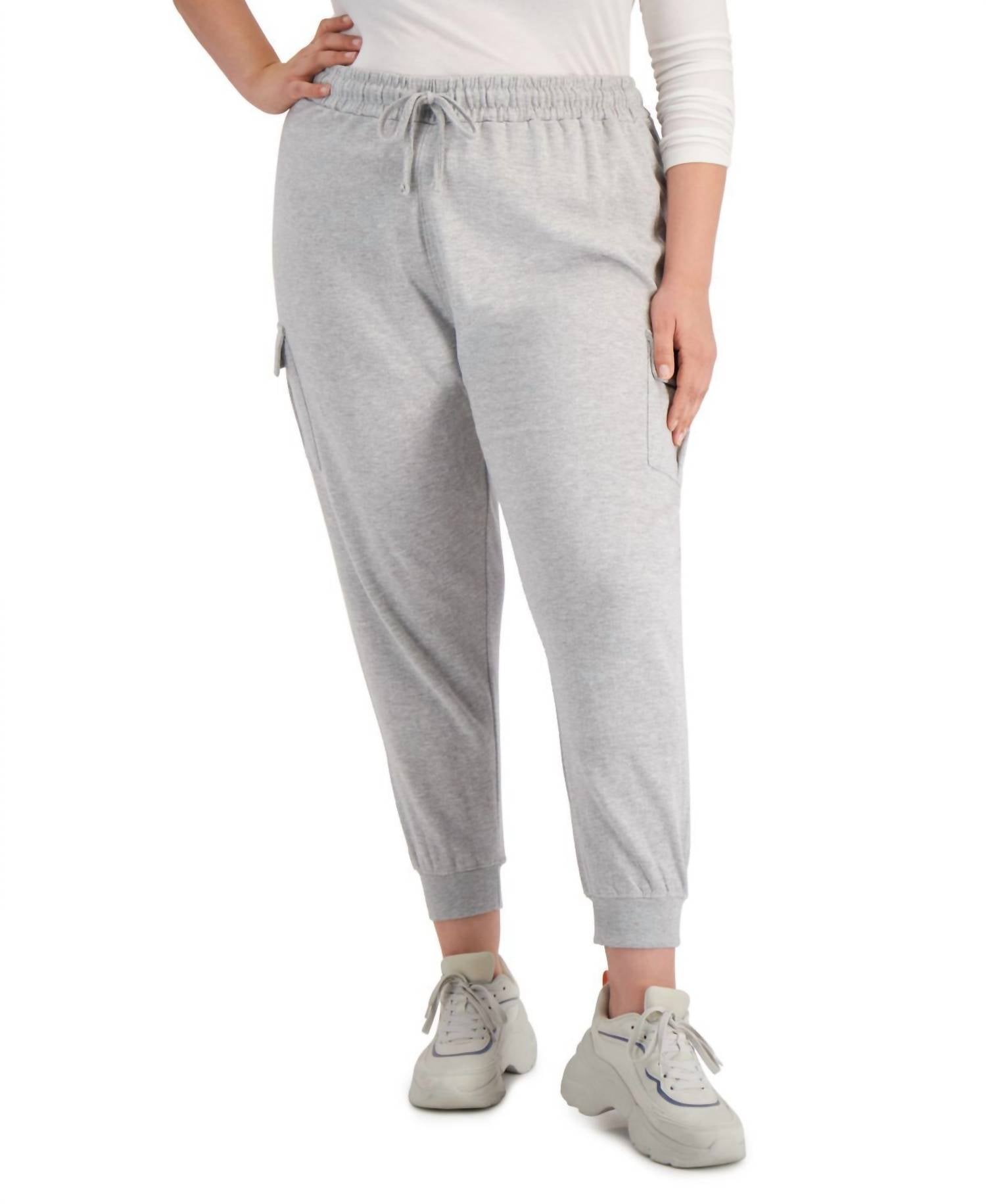Full Circle Trends - Women's Trendy Cargo Joggers - Plus Size