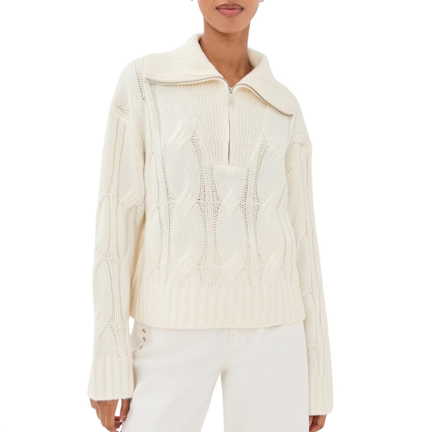 Sablyn - Esme Half Zip Cable Sweater