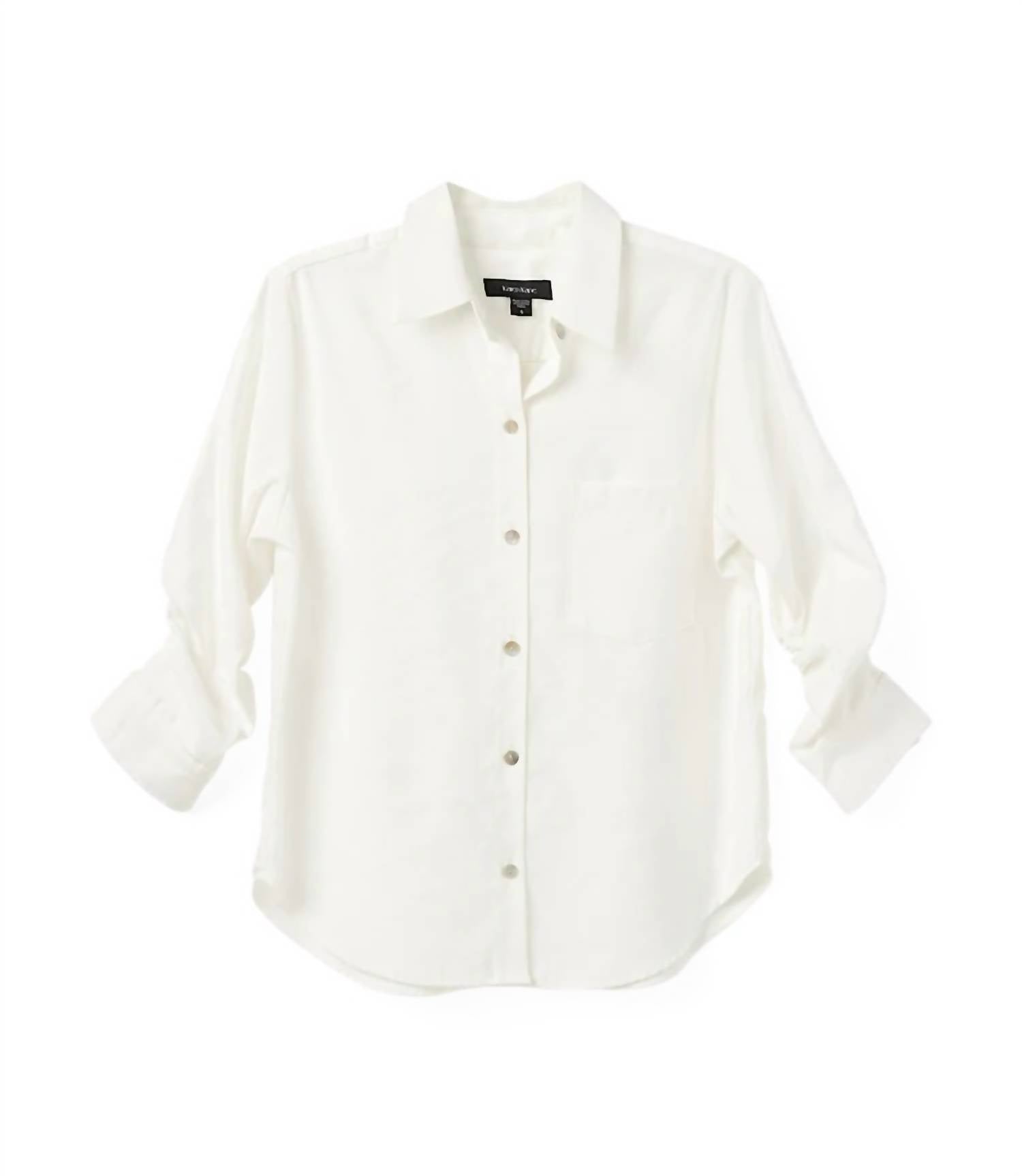 Karen Kane - Karen Kane: Ruched Sleeve Shirt