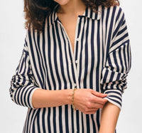 White + Warren - Superfine Striped Shirt
