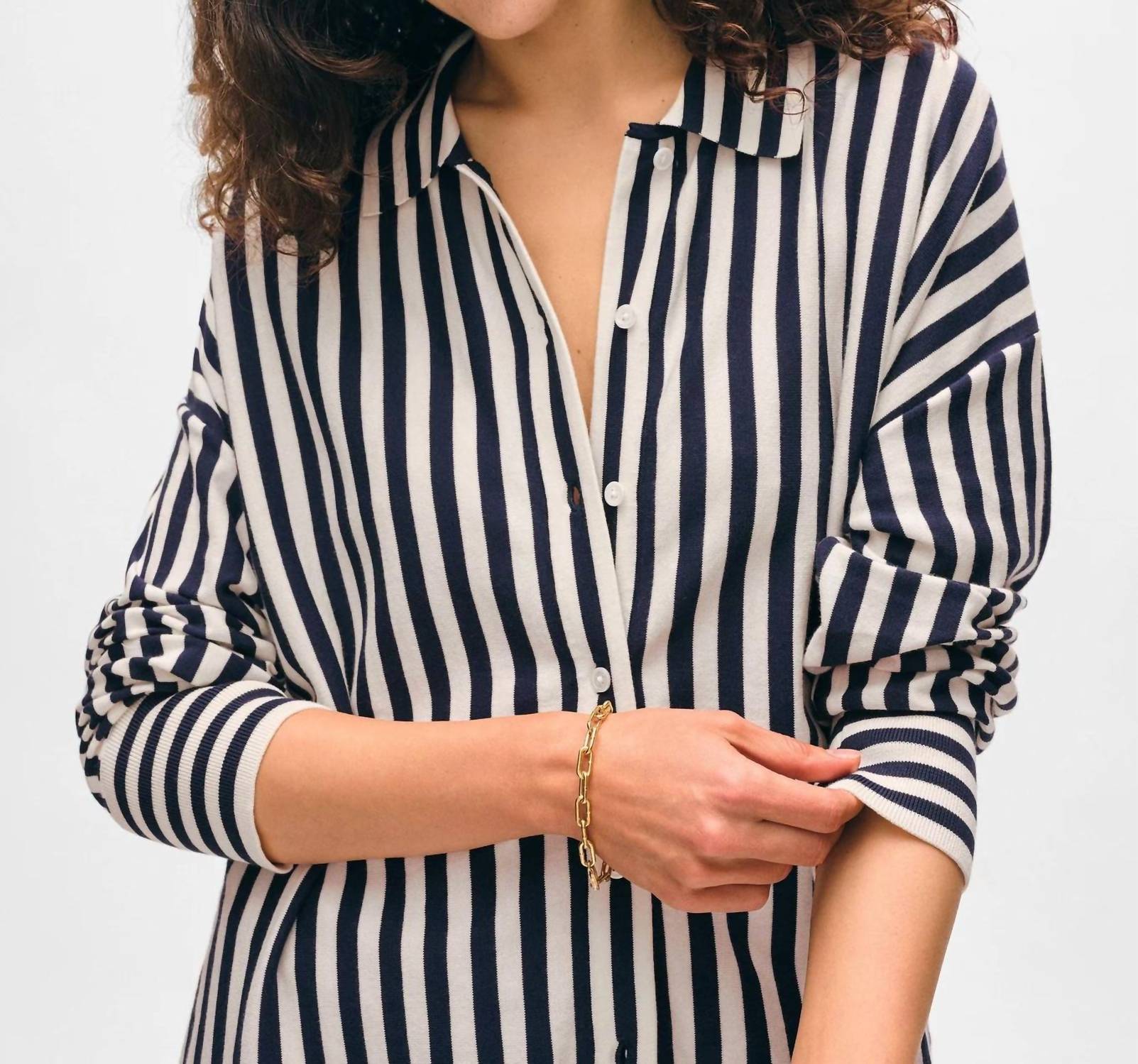 White + Warren - Superfine Striped Shirt