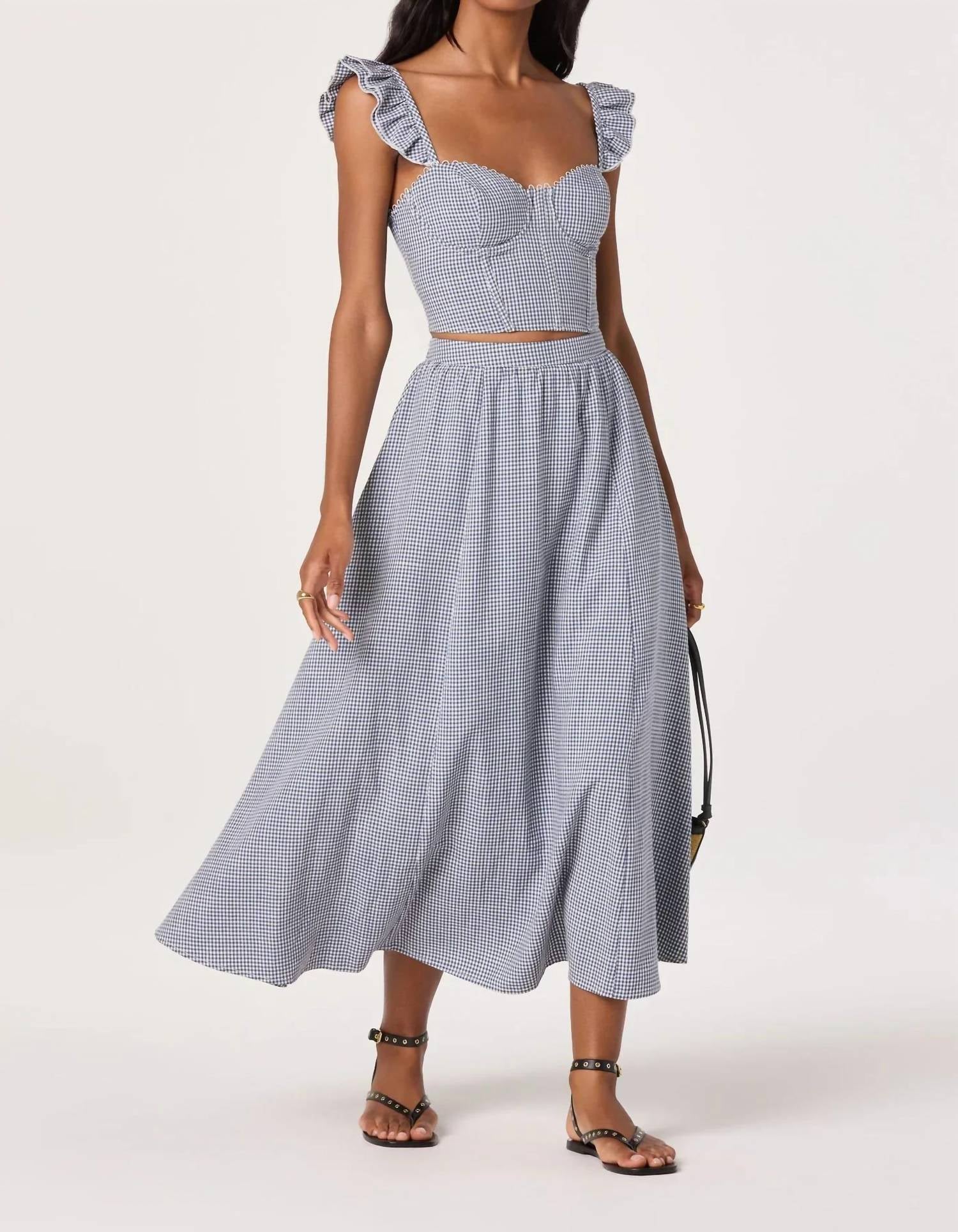 Astr - Wedelia Gingham Top