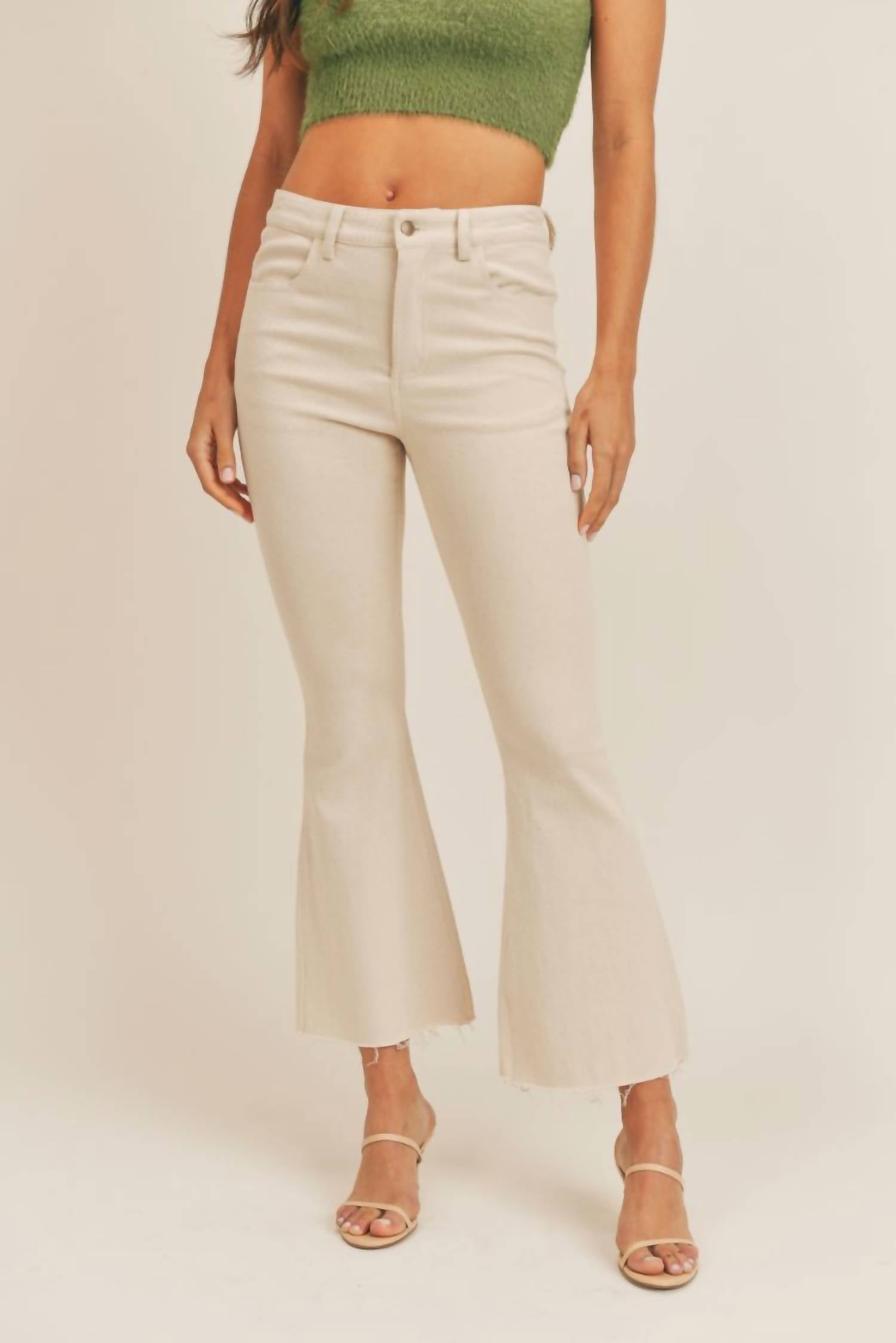 Sadie & Sage - High Waisted Denim Flare Jeans
