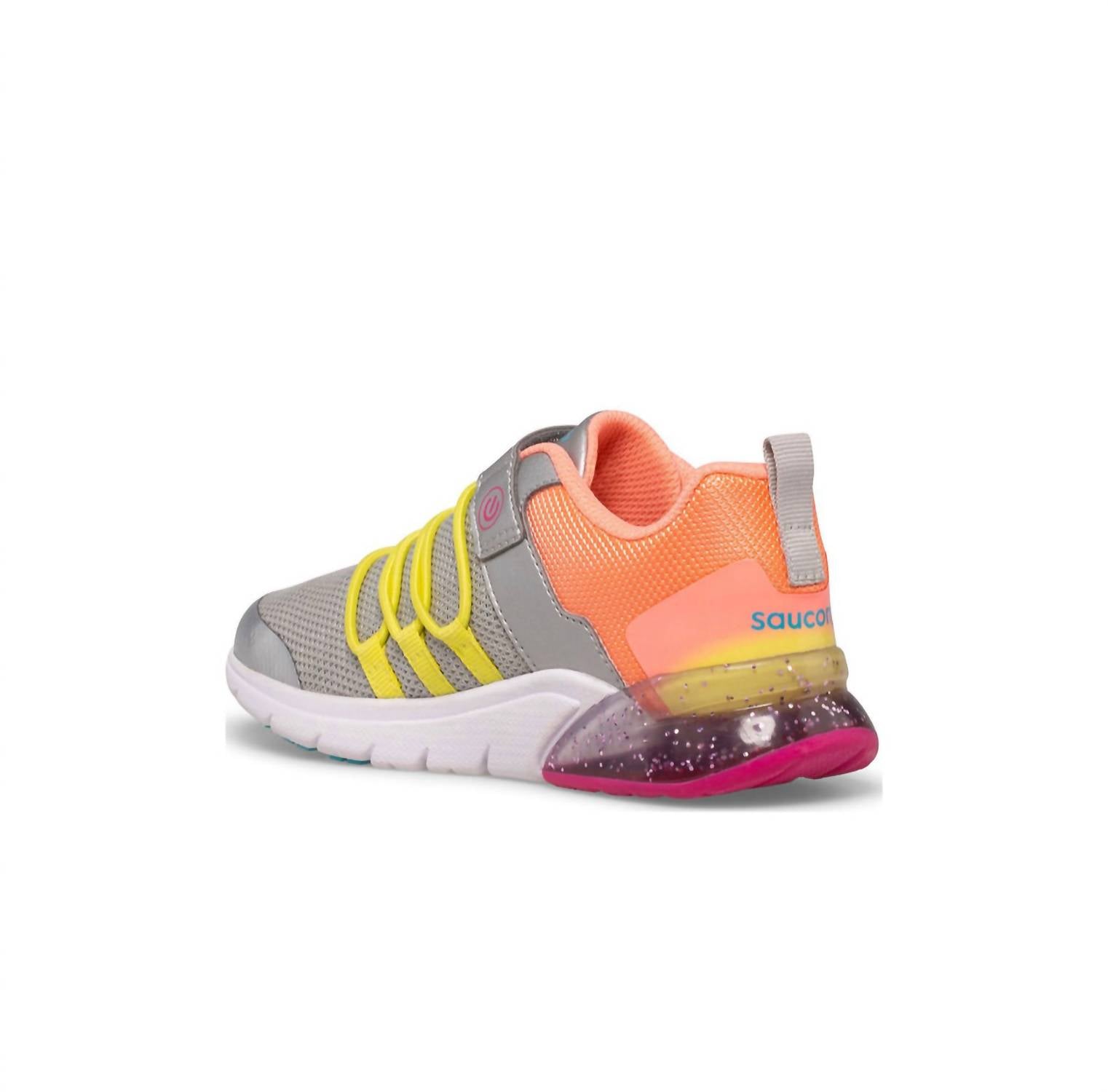 Saucony - Unisex Kids Flash Glow Sneaker