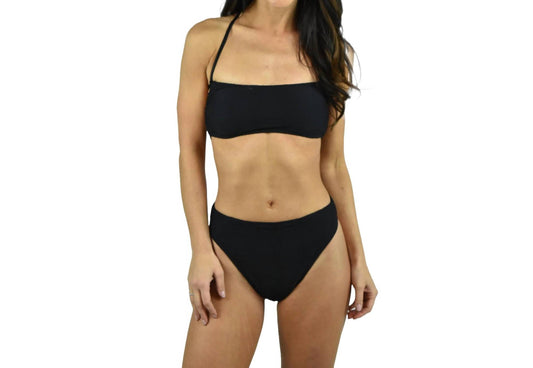 Milly - Solid High Waist Bikini Bottom