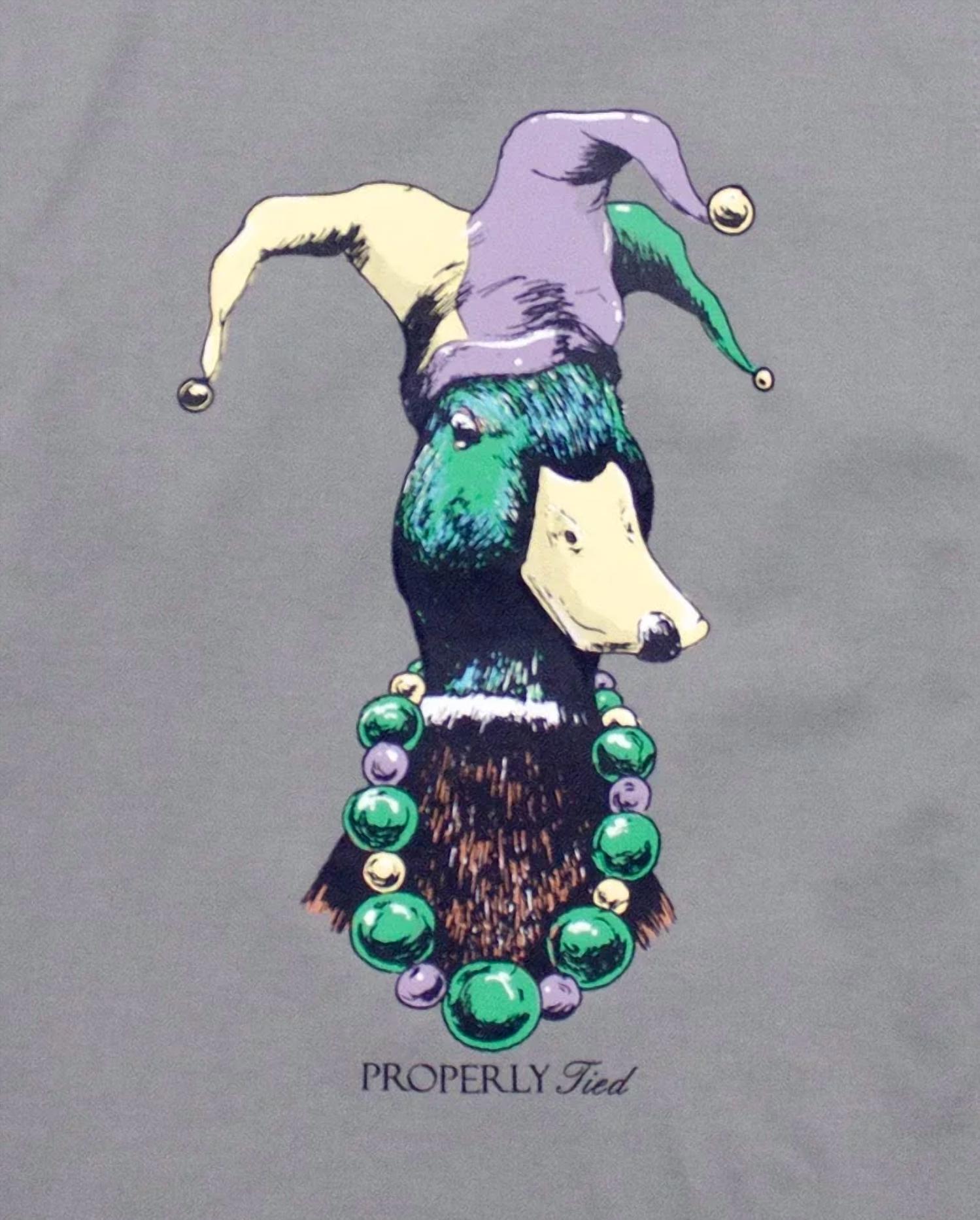 Properly Tied - Kid's Mardi Gras Mallard Long Sleeve Tee