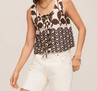 Fifteen Twenty - Women's Emery Tie-front Sleeveless Top