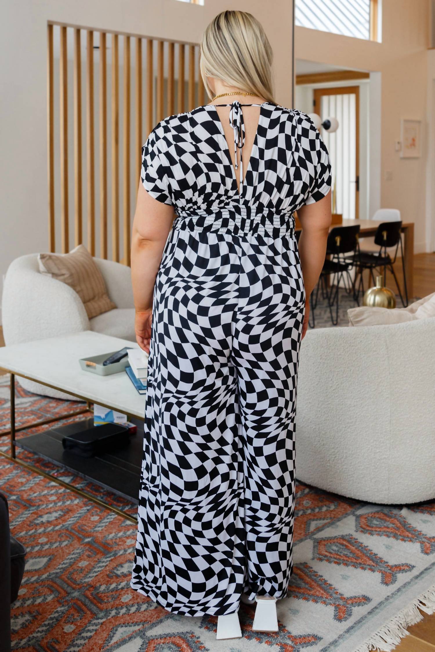 Emerald Collection - Osborn Wide Leg Patterned Jumpsuit