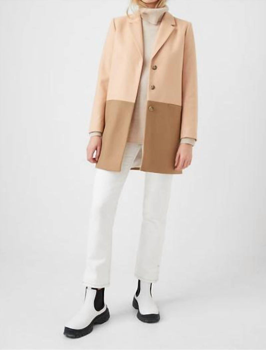 French Connection - Fava Platform Felt Coat