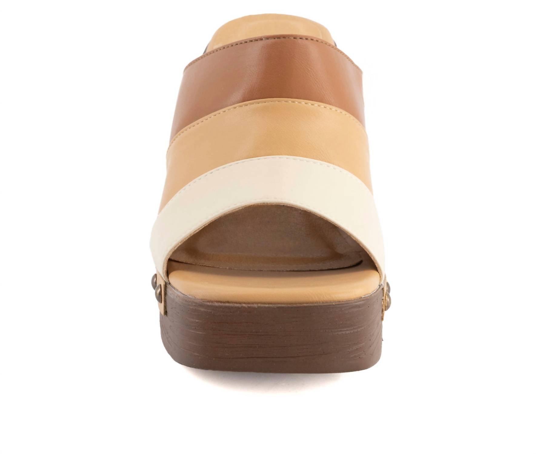 Andrea - Women's Heeled Slide Sandal
