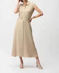 Joseph Ribkoff - Belted Midi Shirt Dress