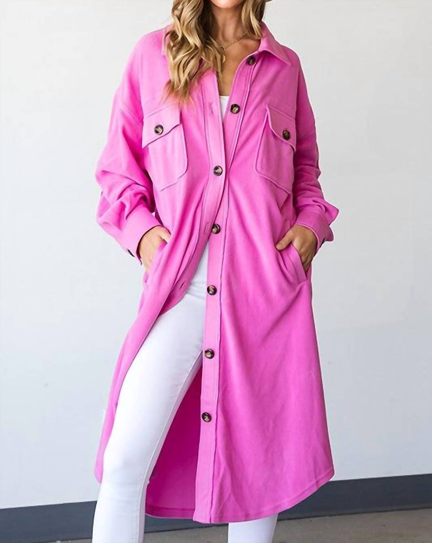 First Love - Brushed Soft Duster Length Shacket
