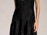 Victoria Beckham - Pre-loved Asymmetric Lace Trim Mini Dress