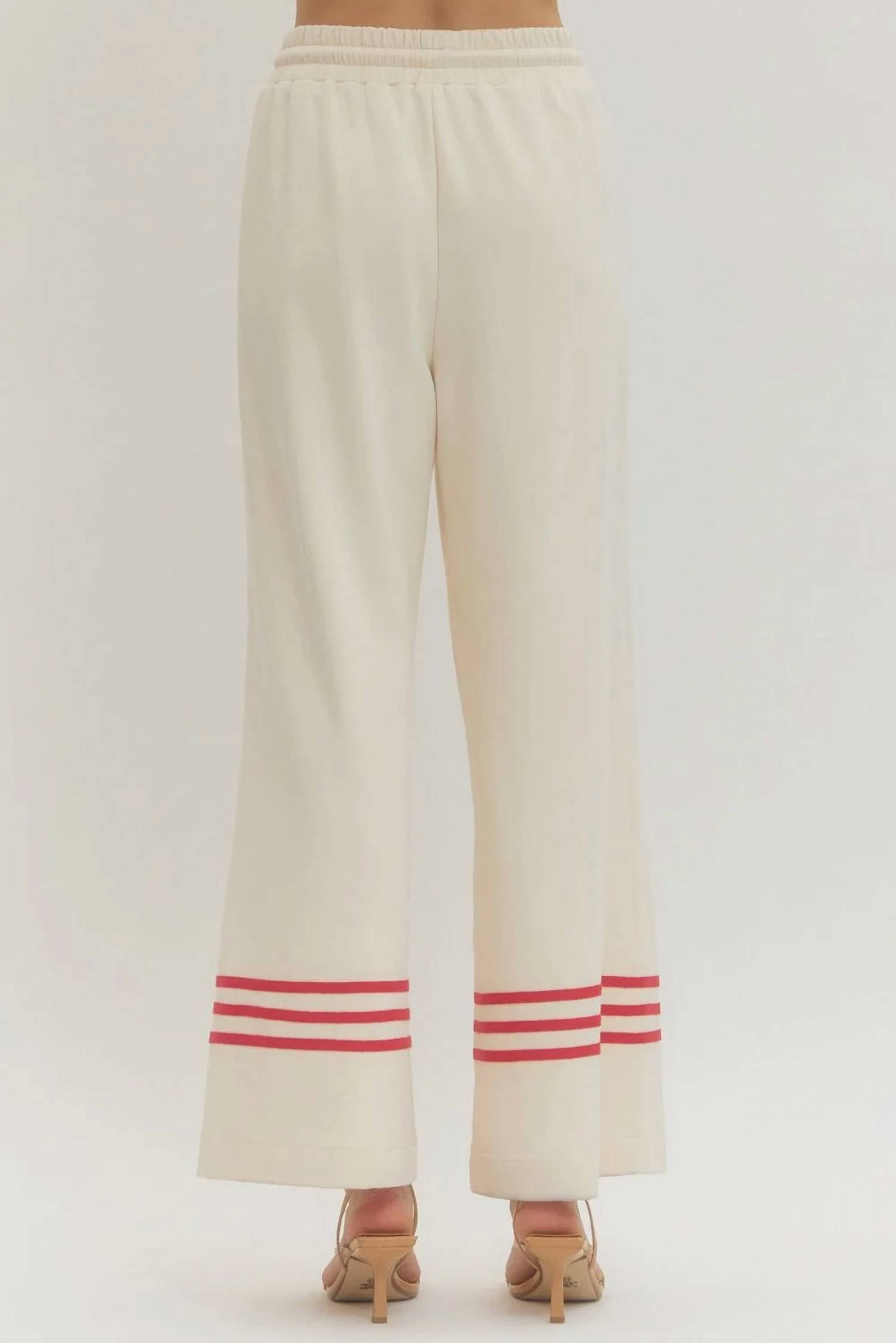 Entro - Trim Wide-Leg Pants