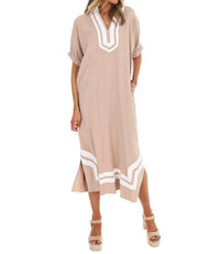 Entro - Women's In The Best Way Contrast Midi Dress