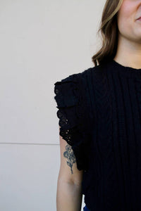 Sadie & Sage - Vicki Ruffle Sweater