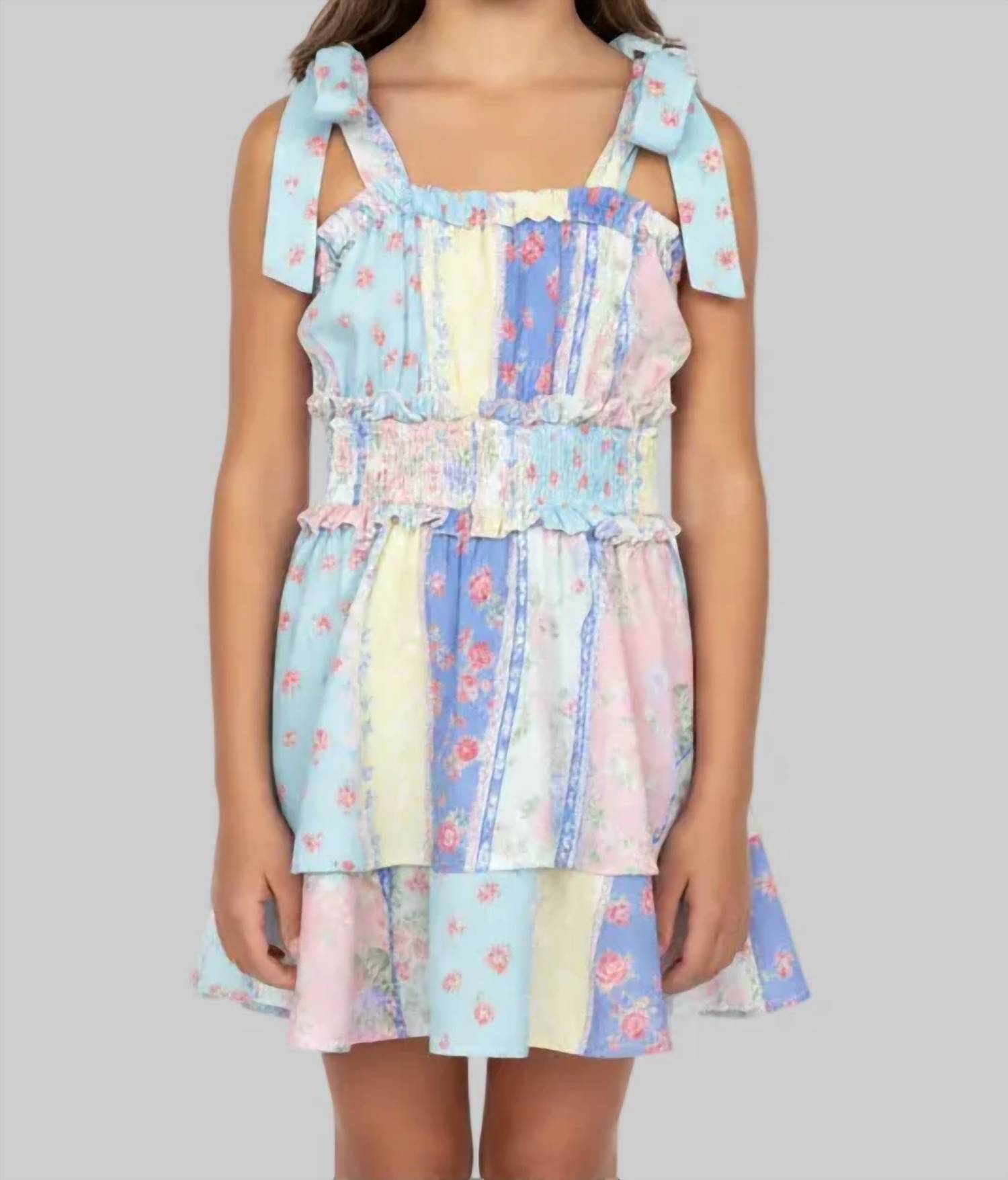 Peach Love - Kid's Lily Tie Shoulder Romper