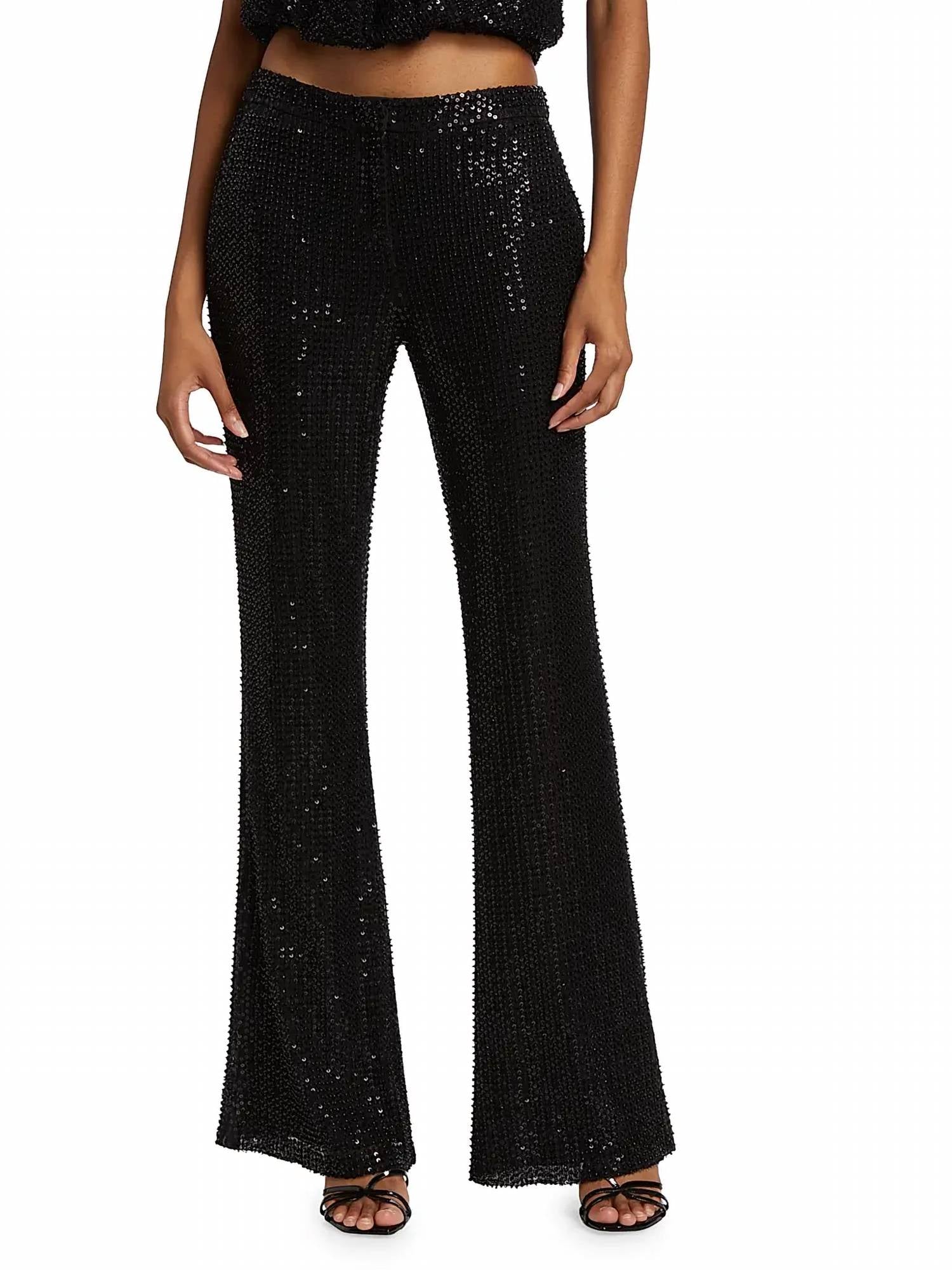 Ramy Brook - Olivian Sequined Straight Leg Pants