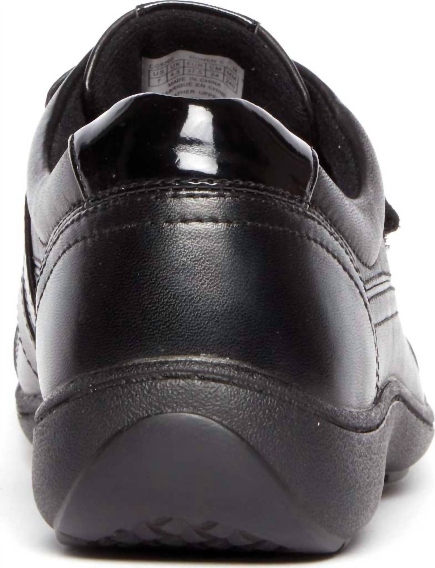 Aravon Women's Bromly Oxford Sneaker in black - women's sneaker - alternate view