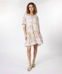 Esqualo - Bibbi Beloved Flower Print Mini Dress