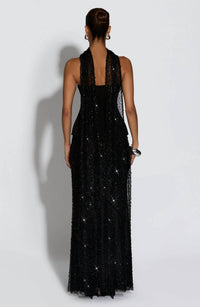 Babyboo Allaire Sequin Mesh Maxi Skirt in black - women's skirt - view 5