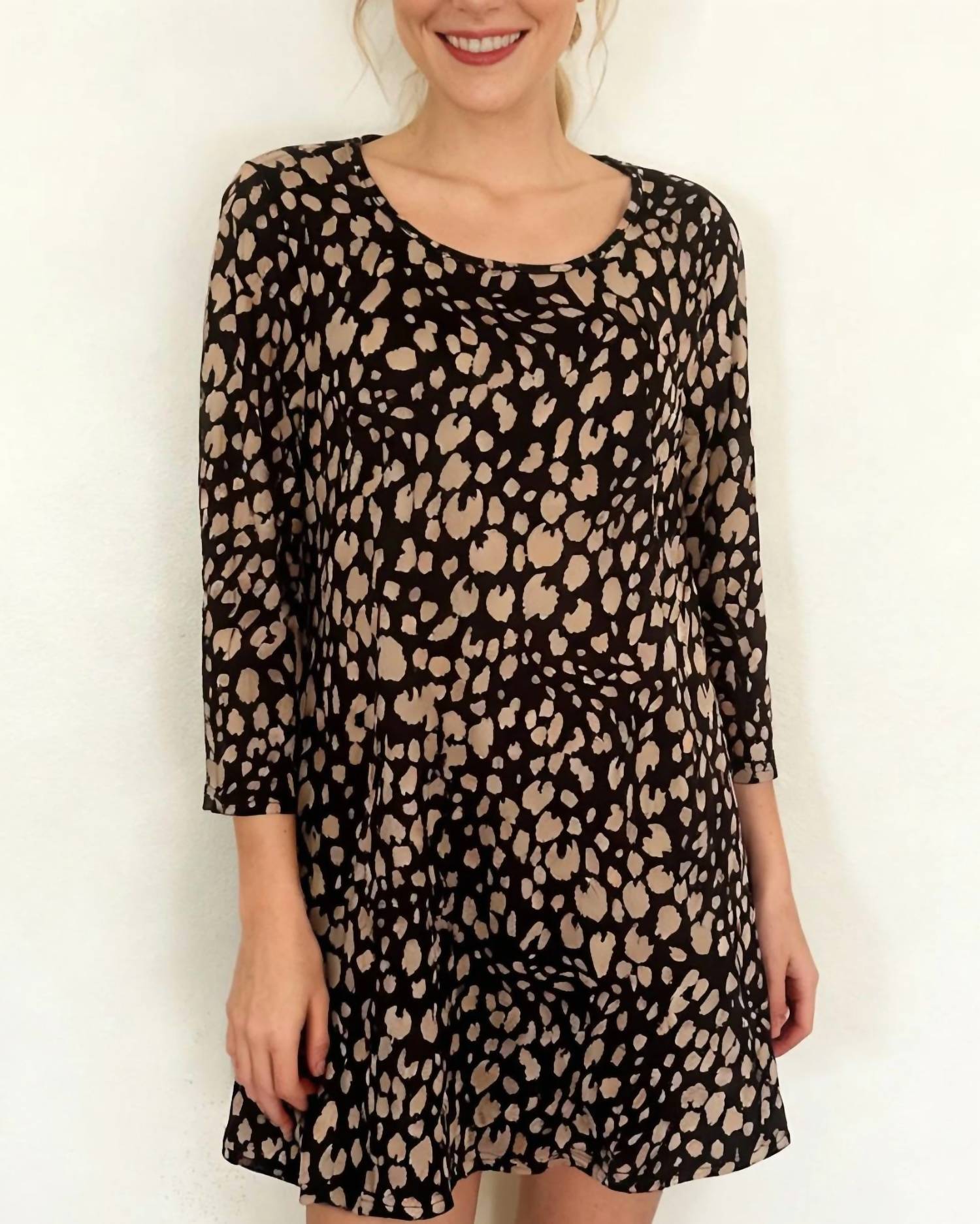 Enmain - Long Sleeve Tunic Dress