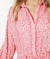 ESQUALO Vonda Vibrant Vacay Dress in pink - women's dress - view 4